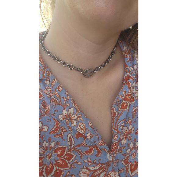 TIFFANY&Co. Return to Necklace Silver 925 Ladies Accessories Total length 37cm - Picture 7 of 8